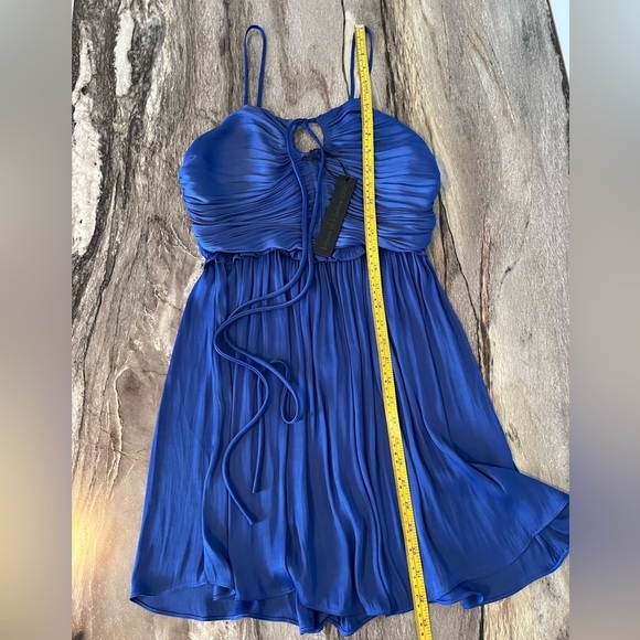 House of Harlow 1960 Bright Blue Pleated Mini Dress Size XS - Picture 15 of 16